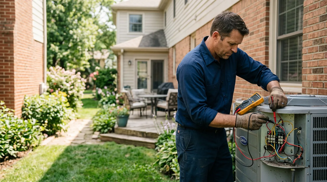 HVAC technician working near South Gardiner, ME